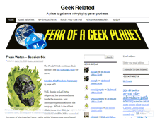 Tablet Screenshot of geek-related.com
